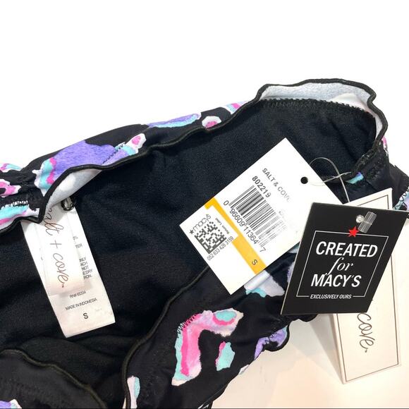 Salt+Cove LEOPARD MULTI Ruffled Bikini Swim Bottom - Picture 3 of 6